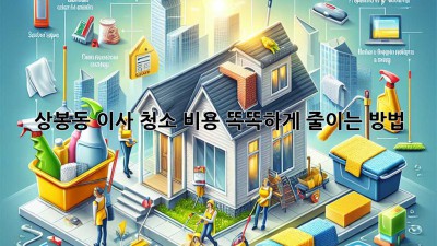 상봉동 이사 청소, 비용 똑똑하게 줄이는 방법!
