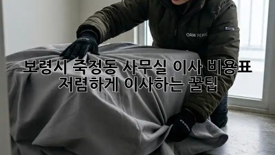 보령시 죽정동 사무실 이사 비용표 & 저렴하게 이사하는 꿀팁! ✨