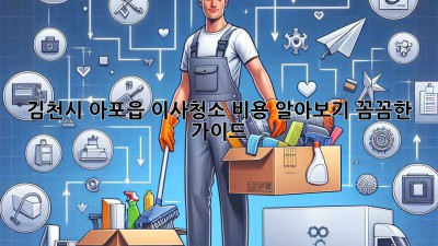 김천시 아포읍 이사청소 비용 알아보기: 꼼꼼한 가이드